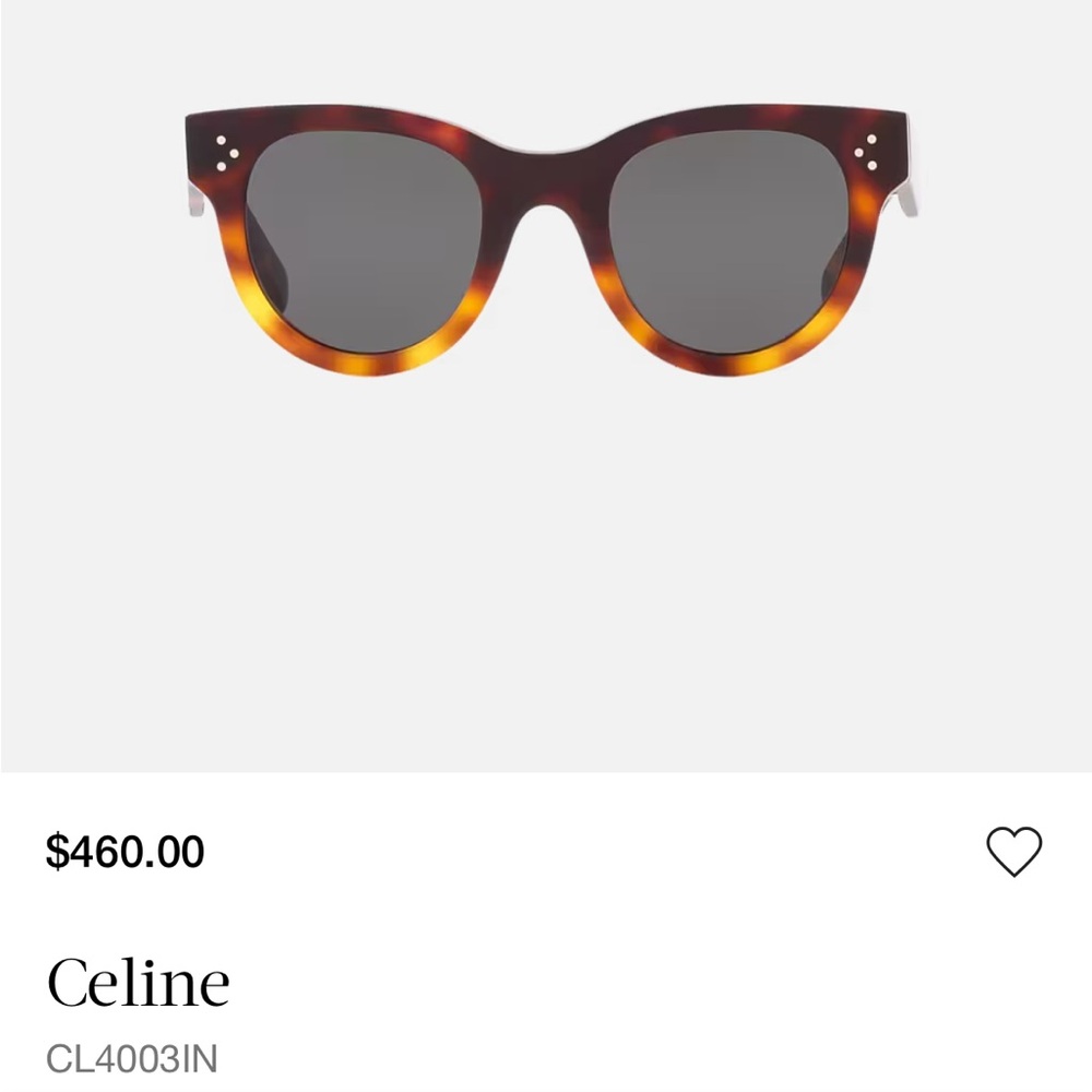 Celine Tortoise Shell Sunglasses E - image 1